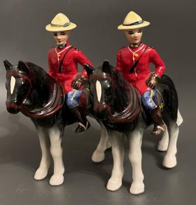 Hand Painted Vintage Canadian Mountie Figurine 7