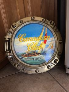 Vintage Light Up Canadian Club Whiskey Wall Sign