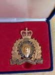 RCMP Nova Scotia 50th Anniversary Badges with Plaque