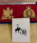 RCMP Nova Scotia 50th Anniversary Badges with Plaque