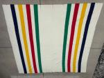 Hudson’s Bay Vintage 6 Point 100% Wool Blanket 92”x95” HBC Queen/King Gold Label