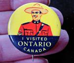 Ontario Mountie Vintage Pin - 1 1/4