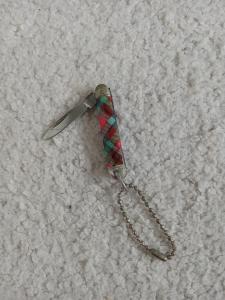 Vintage RCMP Canada Pocket Knife Keychain