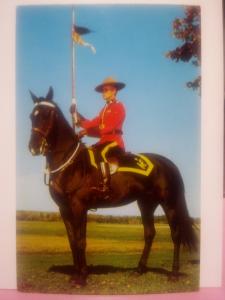 Vintage 50s Royal Canadian Mounted Police Banner