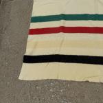 Hudson’s Bay Vintage Striped Wool Blanket 81 x 66