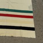 Hudson’s Bay Vintage Striped Wool Blanket 81 x 66
