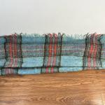 Vintage Hudson Bay Tartan Blanket - Blue Red Plaid