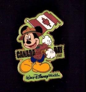 Mickey Mouse Canada Day Mountie Collectible Pin