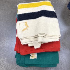 Hudsons Bay Vintage 4 Point Blanket Set of 3