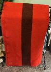 Hudsons Bay Vintage Red Wool Blanket 82 x 66