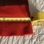 Hudsons Bay Vintage Red Wool Blanket 82 x 66