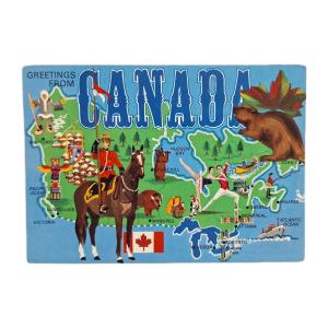 Vintage Canada Postcard Featuring Toronto, Montreal, Vancouver