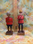 Set of Two Vintage Canadian Mountie Figurines