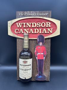 Vintage Canadian Whiskey Bar Sign for Man Cave