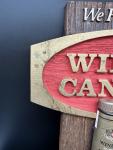 Vintage Canadian Whiskey Bar Sign for Man Cave