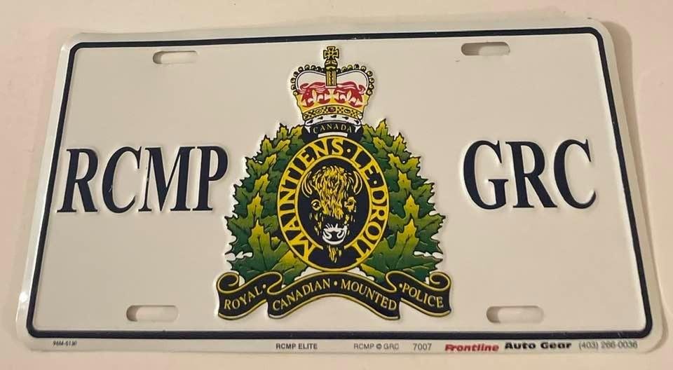 RCMP License Plate - Canadian Mounted Police Gift