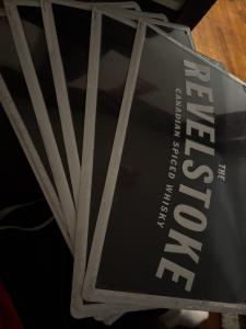 Revelstoke Spiced Whiskey Vintage Metal Wall Sign