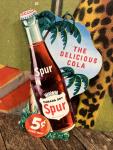 1940s Canada Dry Spur Fan Pull Sign