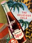 1940s Canada Dry Spur Fan Pull Sign
