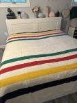 Hudson's Bay Vintage King Size Wool Blanket