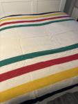Hudson's Bay Vintage King Size Wool Blanket
