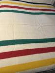 Hudson's Bay Vintage King Size Wool Blanket