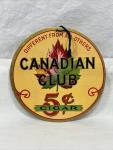 Canadian Club Cigar Vintage Fan Pull Sign