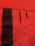 Hudsons Bay Vintage Red and Black Wool Blanket