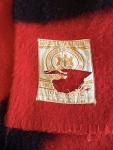 Hudsons Bay Vintage Red and Black Wool Blanket