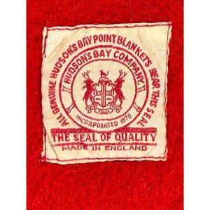 Hudson's Bay Company Wool Blanket - Red Black