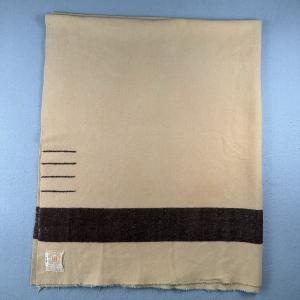 Vintage Hudson Bay 4 Point Brown Wool Blanket