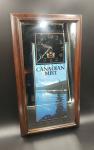 Canadian Mist Whiskey Vintage Mirror Clock