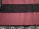 Red and Black Stripe Wool Hudson Bay Blanket 40" x 53
