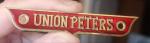Vintage Brass Enamel Union Peters Sign