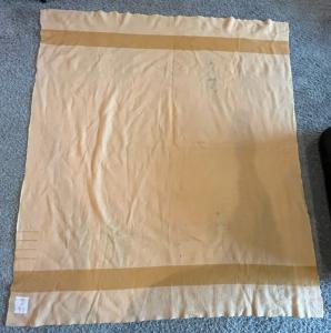 Hudson's Bay Vintage Orange Wool Blanket