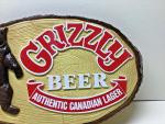 Grizzly Canadian Beer Vintage Bar Sign