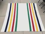 Vintage 80s Hudson Bay Wool Blanket Gold Label