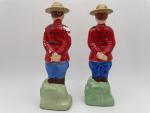 Canadian Mounties Salt and Pepper Shaker Set