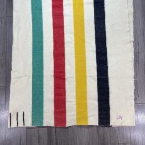 Hudson Bay Vintage Wool Blanket, 76"x70