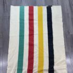 Hudson Bay Vintage Wool Blanket, 76"x70
