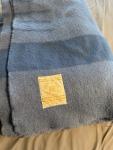 Vintage Hudson's Bay Wool Blanket in Blue