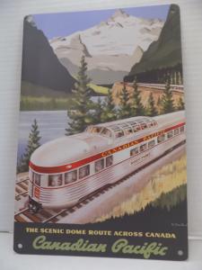Canadian Pacific Railway Retro Tin Sign Canada
