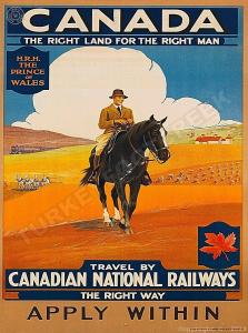 Canadian National Railways Vintage Metal Sign