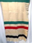 Hudson Bay Vintage Wool Blanket 4 Point Design