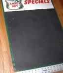 Canada Dry Ginger Ale Vintage Menu Board Sign