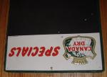 Canada Dry Ginger Ale Vintage Menu Board Sign