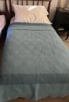 Vintage Hudson's Bay Blue Wool Blanket 4 Point