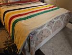 Vintage Hudson Bay King Size Wool Blanket
