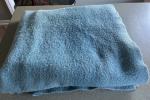 Vintage Hudson's Bay Blue Wool Blanket 4 Point