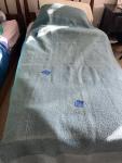 Vintage Hudson's Bay Blue Wool Blanket 4 Point